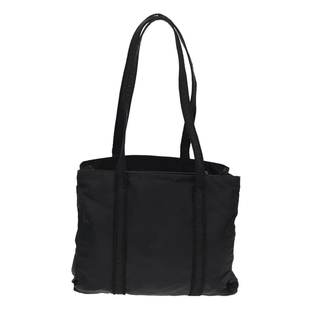 PRADA Tote Bag Nylon Silver Black - Picture 2 of 16